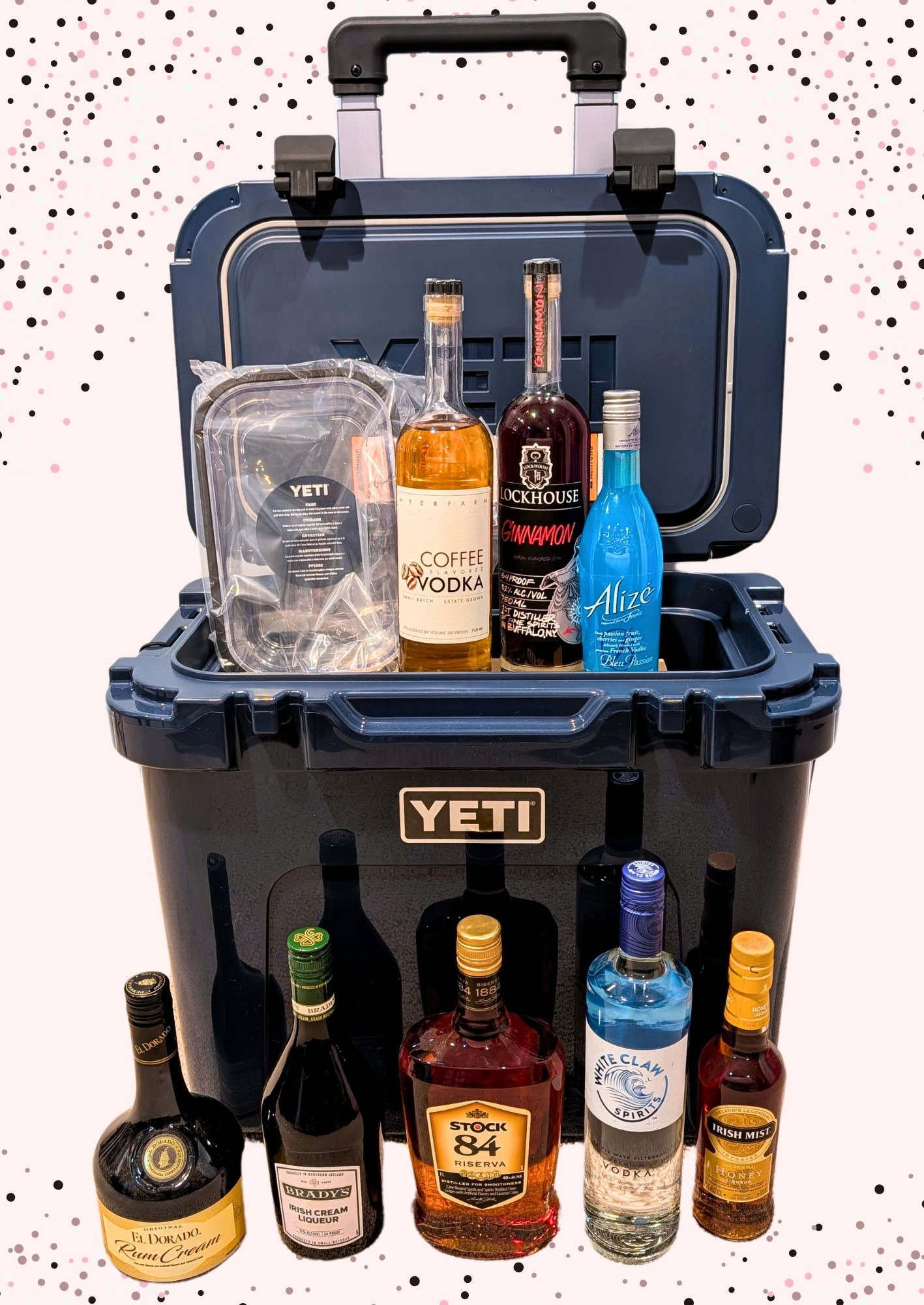 Yeti 32 Wheeled Cooler Full of Booze - Sarah's Cause